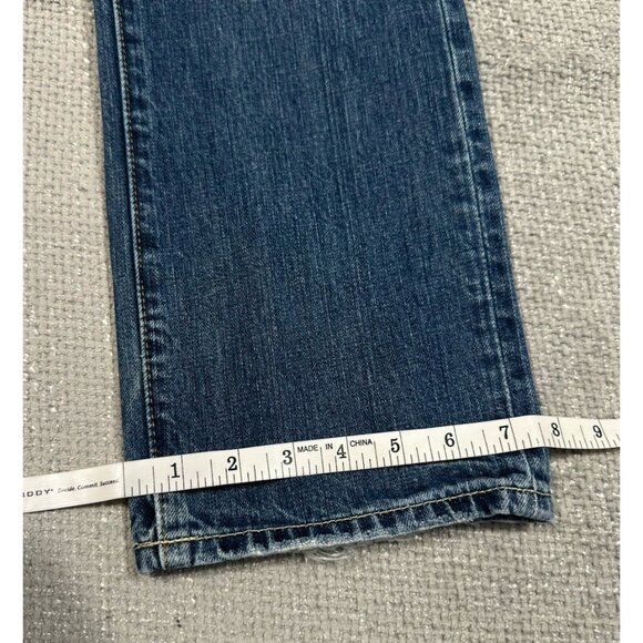 Abercrombie & Fitch Jeans Mens 28x31 Blue Remsen Low Rise Slim Straight Read - Picture 9 of 16